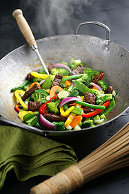 An image of a stir fry to illustrate a quick and easy meal.